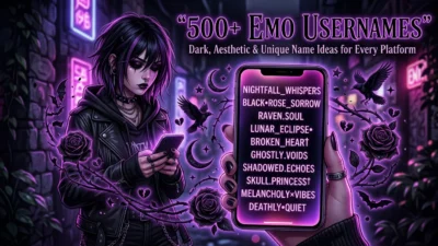 Emo Usernames
