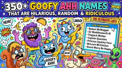 Goofy Ahh Names
