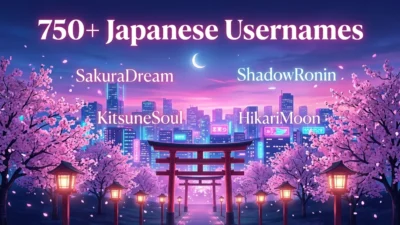 Japanese Usernames