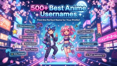 Best Anime Usernames