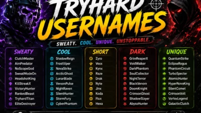 Tryhard Usernames
