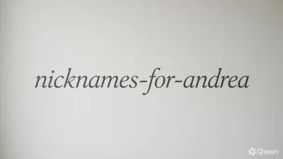 Nicknames for Andrea