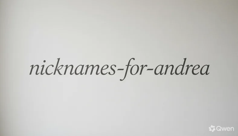 Nicknames for Andrea