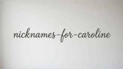 Nicknames for Caroline