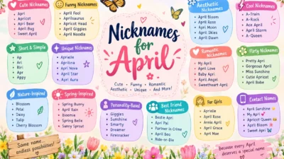 Nicknames for April