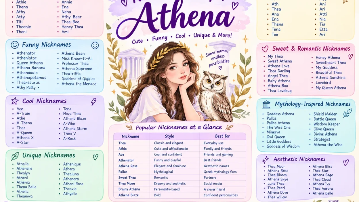 Nicknames for Athena