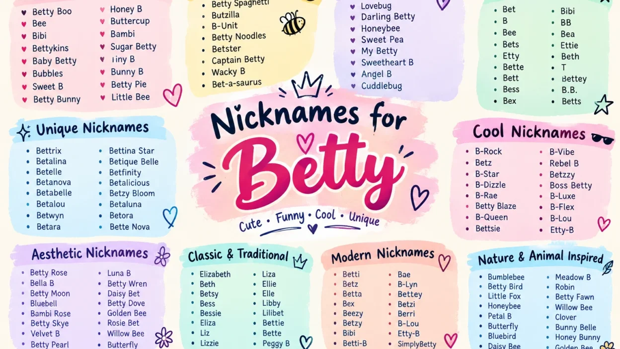 Nicknames for Betty