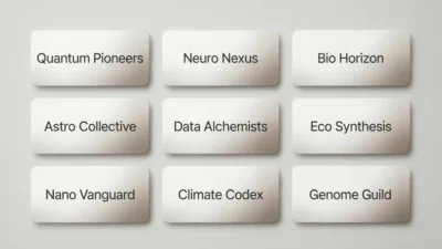 Science Group Team Names: